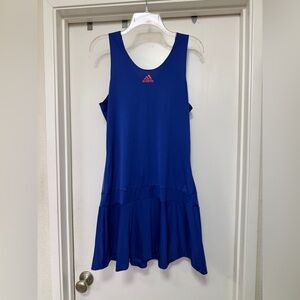 Adidas Adipure formotion athletic/tennis dress - size L blue/red logo